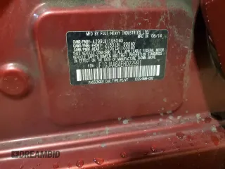 2014 Subaru Impreza z VIN JF1GJAA64EH022991, wystawiony jako Copart lot #57604695 z przebiegiem 260 824 mil mil oraz Szkoda całkowita • Salvage title. Historia ofert i sprzedaży dostępna na DreamBid. Obrazek 12.