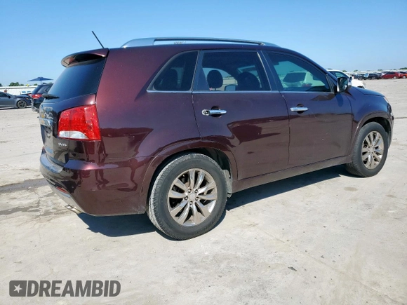 2012 Kia Sorento SX with VIN 5XYKW4A28CG234559, listed as a Copart auction lot 58477575 with 129,400 mi miles and Clean title. Bid and sale history available at DreamBid. Image 3.