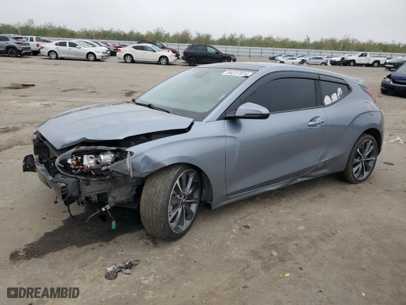2019 Hyundai Veloster 2.0 with VIN KMHTG6AF6KU007444, listed as a Copart auction lot 84237024 with 60,996 mi miles and Salvage Title. Bid and sale history available at carsss.com. Image 1.