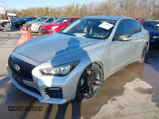 2015 Infiniti Q50 Premium with VIN JN1BV7AP8FM331816, listed as a IAAI auction lot 41760845 with 168,507 mi miles. Bid and sale history available at carsss.com. Image 17.