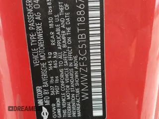 2011 MINI Clubman z VIN WMWZF3C51BT188671, wystawiony jako Copart lot #53154805 z przebiegiem 69 844 mil mil oraz Szkoda całkowita • Salvage title. Historia ofert i sprzedaży dostępna na DreamBid. Obrazek 12.