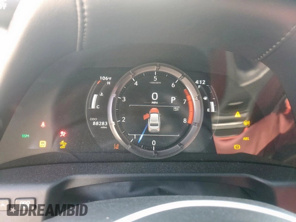 2020 Lexus ES 350 F Sport with VIN 58AGZ1B15LU051396, listed as a Copart auction lot 58450855 with 88,283 mi miles and Salvage title. Bid and sale history available at DreamBid. Image 9.