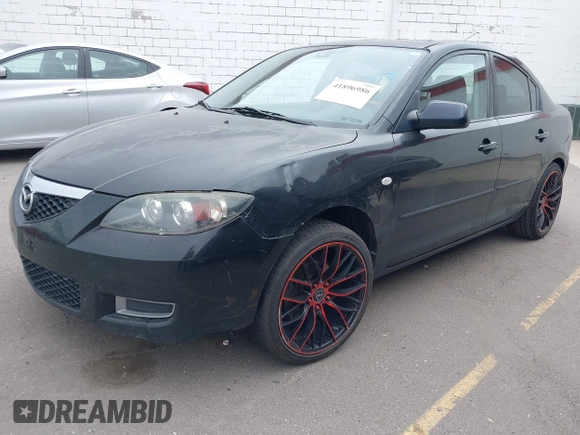2008 Mazda Mazda3 i Touring Value with VIN JM1BK32G081859691, listed as a IAAI auction lot 41896986 with 277,281 mi miles. Bid and sale history available at carsss.com. Image 2.