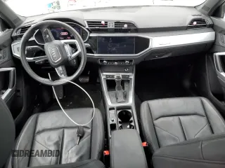 2019 Audi Q3 Premium with VIN WA1AECF38K1075626, listed as a Copart auction lot 38745543 with 72,261 mi miles. Bid and sale history available at carsss.com. Image 8.