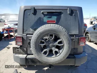 2017 Jeep Wrangler Unlimited Sahara with VIN 1C4BJWEGXHL687691, listed as a Copart auction lot 46696505 with 99,443 mi miles and Salvage Title. Bid and sale history available at carsss.com. Image 6.