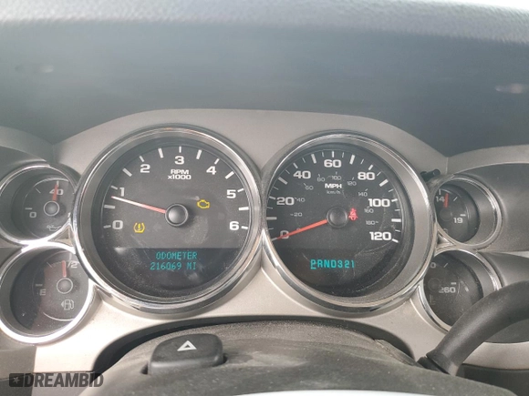 2007 Chevrolet Silverado 1500 LTZ with VIN 2GCEC13J671515509, listed as a Copart auction lot 83734404 with 216,069 mi miles and Salvage Title. Bid and sale history available at carsss.com. Image 9.
