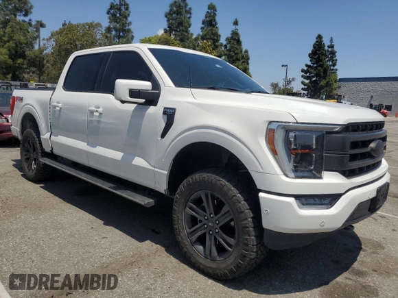 2022 Ford F-150 XL with VIN 1FTFW1E85NFA47493, listed as a Copart auction lot 56224385 with 51,614 mi miles and Clean Title. Bid and sale history available at DreamBid. Image 4.