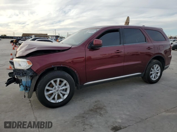 2020 Dodge Durango SXT Plus with VIN 1C4RDJAG7LC262615, listed as a Copart auction lot 83394644 with Not Provided miles and Clean Title. Bid and sale history available at DreamBid. Image 1.