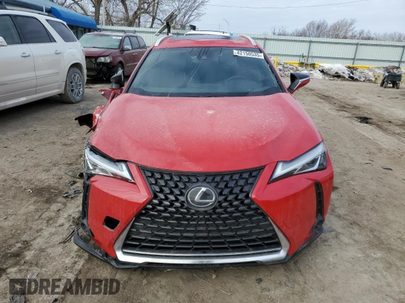 2020 Lexus UX 200 with VIN JTHX3JBH1L2022336, listed as a Copart auction lot 42150535 with 51,303 mi miles and Salvage Title. Bid and sale history available at DreamBid. Image 5.