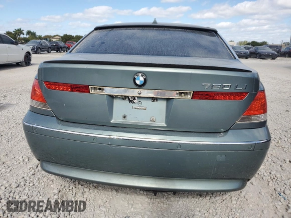 2004 BMW 7 Series with VIN WBAGN83574DK11116, listed as a Copart auction lot 88241625 with Not provided miles and Clean title. Bid and sale history available at DreamBid. Image 6.