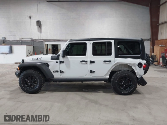 2023 Jeep Wrangler Sport S with VIN 1C4HJXDN2PW632584, listed as a IAAI auction lot 41965191 with 20,288 mi miles and . Bid and sale history available at DreamBid. Image 15.