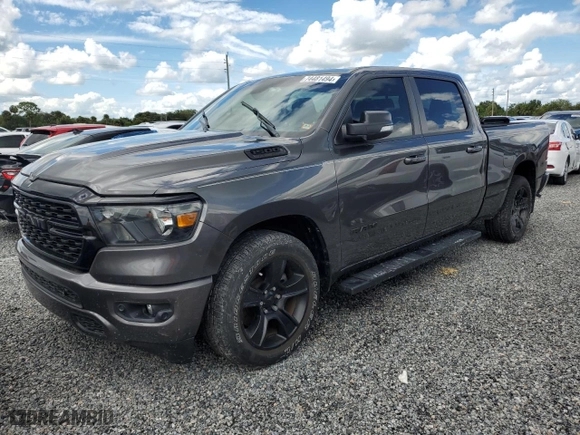 2022 Ram 1500 Big Horn with VIN 1C6RREMT9NN228059, listed as a Copart auction lot 74481494 with 0 mi miles and Salvage Title. Bid and sale history available at carsss.com. Image 1.