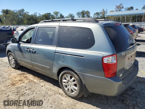 2008 Kia Sedona EX with VIN KNDMB233786265441, listed as a Copart auction lot 74597604 with 0 mi miles and Salvage Title. Bid and sale history available at carsss.com. Image 2.