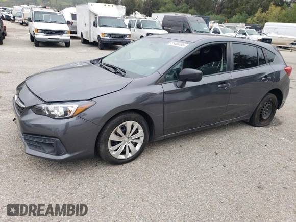 2021 Subaru Impreza with VIN 4S3GTAB64M3703750, listed as a Copart auction lot 55488495 with 48,039 mi miles and Salvage title. Bid and sale history available at DreamBid. Image 1.