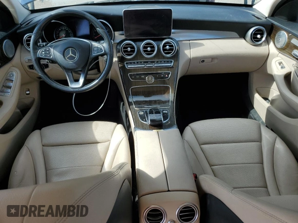 2017 Mercedes-Benz C 300 with VIN 55SWF4KBXHU220949, listed as a Copart auction lot 56018725 with 117,826 mi miles and Clean title. Bid and sale history available at DreamBid. Image 8.