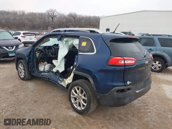 2018 Jeep Cherokee Latitude with VIN 1C4PJLCB2JD573518, listed as a IAAI auction lot 41254230 with Not provided miles and . Bid and sale history available at DreamBid. Image 3.