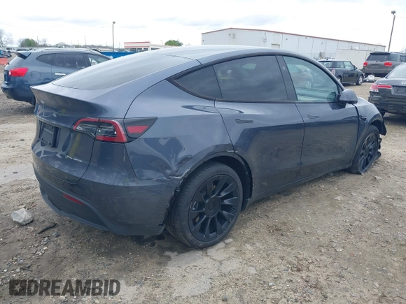 2023 Tesla Model Y Long Range with VIN 7SAYGDEE3PA177437, listed as a IAAI auction lot 41813483 with 17,093 mi miles. Bid and sale history available at carsss.com. Image 4.