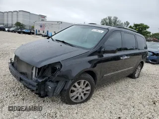2010 Kia Sedona EX with VIN KNDMH4C35A6334840, listed as a Copart auction lot 41789215 with 126,730 mi miles and Salvage Title. Bid and sale history available at carsss.com. Image 1.