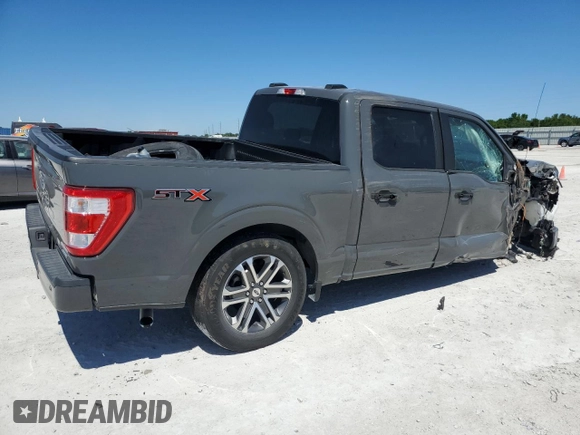 2021 Ford F-150 XL z VIN 1FTEW1CP6MFB40673, wystawiony jako Copart lot #49657215 z przebiegiem 54 083 mil mil oraz Nie do naprawy • Non repairable. Historia ofert i sprzedaży dostępna na DreamBid. Obrazek 3.