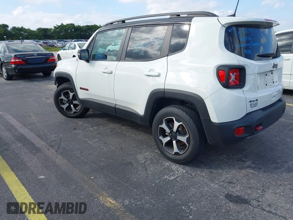2021 Jeep Renegade Trailhawk with VIN ZACNJDC1XMPN28463, listed as a IAAI auction lot 41265800 with 13,395 mi miles and . Bid and sale history available at DreamBid. Image 3.