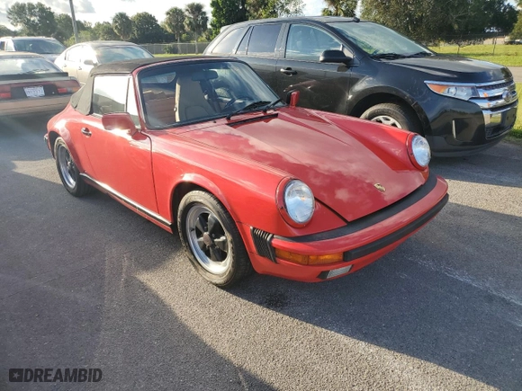 1988 Porsche 911 Carrera with VIN WP0EB0915JS171277, listed as a Copart auction lot 75175934 with 37,825 mi miles and Salvage Title. Bid and sale history available at carsss.com. Image 4.