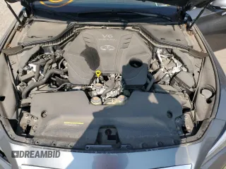 2021 Infiniti Q50 Luxe with VIN JN1EV7BR8MM753076, listed as a Copart auction lot 64990564 with 27,847 mi miles and Salvage title. Bid and sale history available at DreamBid. Image 11.