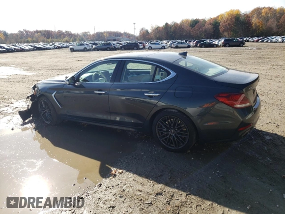 2019 Genesis G70 3.3T Advanced with VIN KMTG34LE0KU014725, listed as a Copart auction lot 78413784 with Not Provided miles and Non Repairable. Bid and sale history available at carsss.com. Image 2.