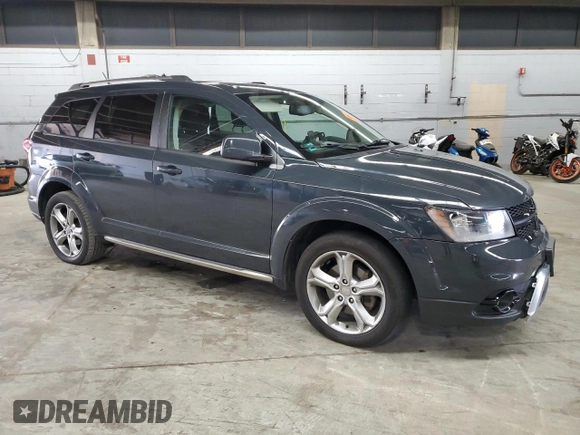 2017 Dodge Journey Crossroad Plus with VIN 3C4PDCGG6HT613665, listed as a Copart auction lot 59414575 with 153,223 mi miles and Salvage title. Bid and sale history available at DreamBid. Image 4.