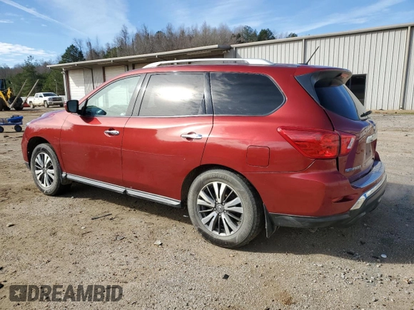 2017 Nissan Pathfinder SV z VIN 5N1DR2MN1HC695846, wystawiony jako Copart lot #45953705 z przebiegiem 135 587 mil mil oraz Szkody całkowita. Historia ofert i sprzedaży dostępna na DreamBid. Obrazek 2.