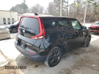 2020 Kia Soul EX with VIN KNDJ33AUXL7049281, listed as a Copart auction lot 48439185 with 75,123 mi miles and Clean Title. Bid and sale history available at carsss.com. Image 3.