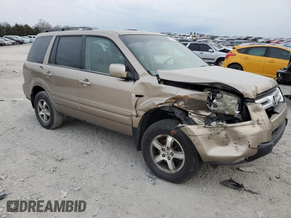 2007 Honda Pilot EX with VIN 5FNYF18487B004128, listed as a Copart auction lot 47588965 with 217,669 mi miles and Clean Title. Bid and sale history available at carsss.com. Image 4.