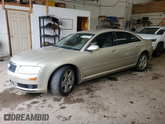 2005 Audi A8 L with VIN WAUML44EX5N009155, listed as a Copart auction lot 83332304 with Not Provided miles and Clean Title. Bid and sale history available at carsss.com. Image 1.