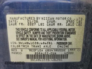2008 Nissan Sentra S с VIN 3N1AB61E28L686281, выставлен на аукционе Copart как лот 61722665 с пробегом 121 688 миль миль и Чистый • Clean title. История ставок и продаж доступна на DreamBid. Изображение 13.