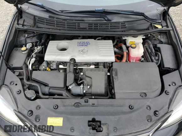 2011 Lexus CT 200h with VIN JTHKD5BH6B2029571, listed as a Copart auction lot 55640485 with 182,372 mi miles and Salvage Title. Bid and sale history available at DreamBid. Image 11.