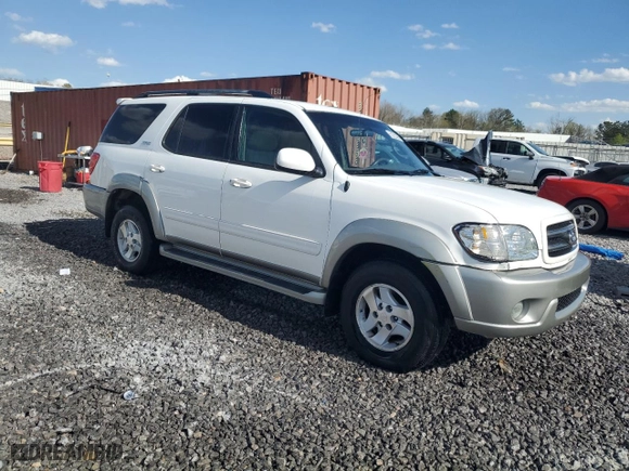 2003 Toyota Sequoia SR5 with VIN 5TDZT34A93S203716, listed as a Copart auction lot 50355365 with 276,962 mi miles and Salvage Title. Bid and sale history available at carsss.com. Image 4.