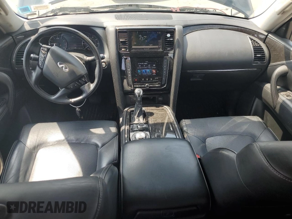 2020 Infiniti QX80 LUXE with VIN JN8AZ2NE5L9253877, listed as a Copart auction lot 65412734 with 53,987 mi miles and Salvage Title. Bid and sale history available at carsss.com. Image 8.