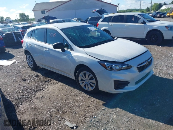 2017 Subaru Impreza with VIN 4S3GTAA61H3725339, listed as a IAAI auction lot 42171345 with 36,356 mi miles and . Bid and sale history available at DreamBid. Image 1.
