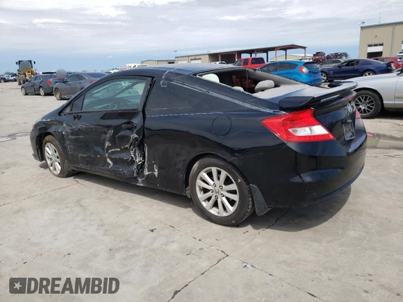 2012 Honda Civic Cpe EX with VIN 2HGFG3B89CH507832, listed as a Copart auction lot 50567545 with 168,201 mi miles and Salvage Title. Bid and sale history available at carsss.com. Image 2.