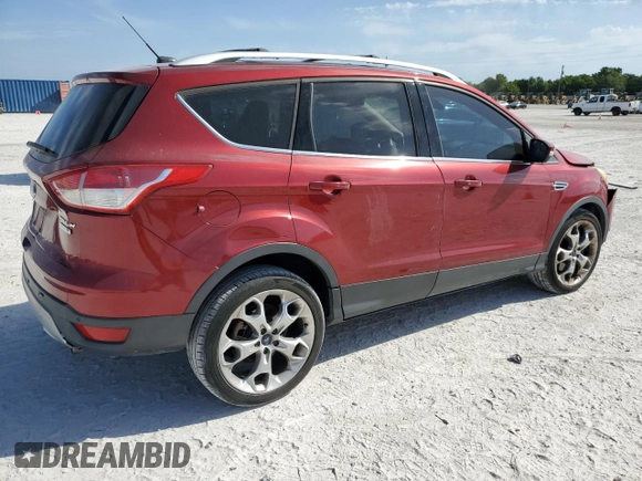 2013 Ford Escape Titanium with VIN 1FMCU0J90DUB60159, listed as a Copart auction lot 50957605 with 159,961 mi miles and Salvage title. Bid and sale history available at DreamBid. Image 3.