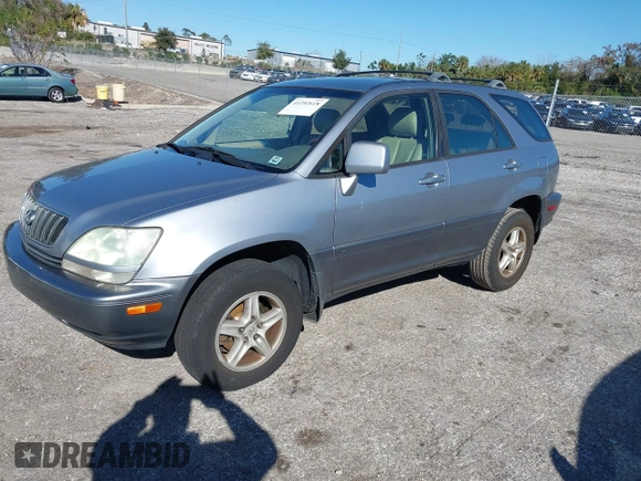 2002 Lexus RX 300 with VIN JTJGF10U620143525, listed as a IAAI auction lot 41292618 with 178,489 mi miles and . Bid and sale history available at carsss.com. Image 2.