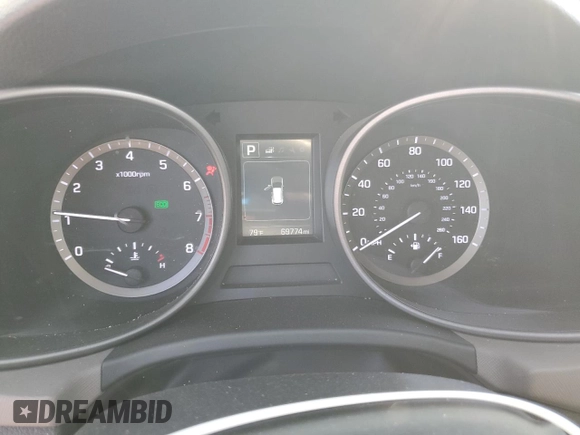 2017 Hyundai Santa Fe 2.4L with VIN 5XYZT3LB0HG392609, listed as a Copart auction lot 62553505 with 69,774 mi miles and Salvage title. Bid and sale history available at DreamBid. Image 9.