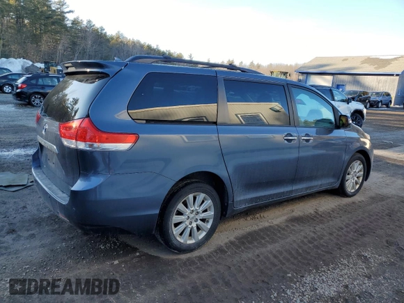 2013 Toyota Sienna XLE with VIN 5TDDK3DC7DS057882, listed as a Copart auction lot 47300525 with 147,990 mi miles and Salvage Title. Bid and sale history available at DreamBid. Image 3.