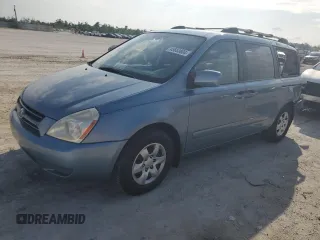 2007 Kia Sedona EX with VIN KNDMB233776171638, listed as a Copart auction lot 45663804 with 234,718 mi miles and Salvage Title. Bid and sale history available at carsss.com. Image 1.