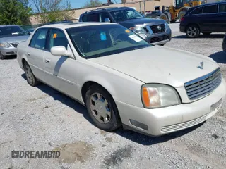 2002 Cadillac DeVille with VIN 1G6KD54Y92U233075, listed as a IAAI auction lot 42034186 with 1 mi miles. Bid and sale history available at carsss.com. Image 1.