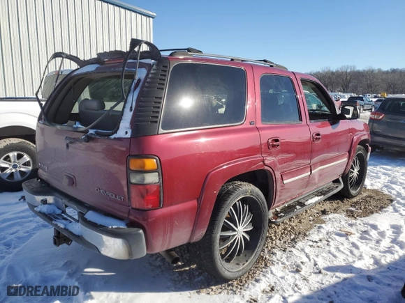 2004 Chevrolet Tahoe LT with VIN 1GNEK13Z34R242614, listed as a Copart auction lot 45145475 with 281,966 mi miles and Salvage Title. Bid and sale history available at carsss.com. Image 3.