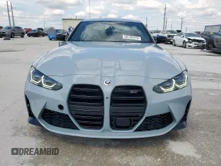 2023 BMW M3 Competition xDrive with VIN WBS43AY00PFN57168, listed as a Copart auction lot 50732415 with 28,453 mi miles and Salvage title. Bid and sale history available at DreamBid. Image 5.