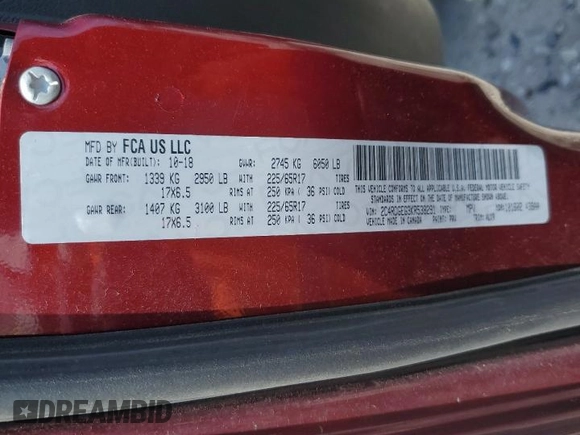2019 Dodge Grand Caravan GT with VIN 2C4RDGEG3KR538291, listed as a Copart auction lot 54414885 with 169,320 mi miles and Clean Title. Bid and sale history available at DreamBid. Image 13.