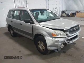 2004 Honda Pilot LX z VIN 2HKYF18154H587485, wystawiony jako IAAI lot #42407918 z przebiegiem 239 172 mil mil oraz . Historia ofert i sprzedaży dostępna na DreamBid. Obrazek 1.
