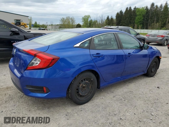 2018 Honda Civic LX with VIN 2HGFC2F57JH604661, listed as a Copart auction lot 56489085 with 71,744 mi miles and Salvage Title. Bid and sale history available at DreamBid. Image 3.