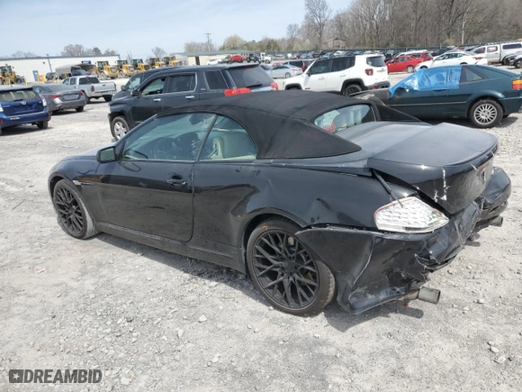 2005 BMW 6 Series 645Ci with VIN WBAEK73495B326329, listed as a Copart auction lot 49733315 with 0 mi miles and Salvage Title. Bid and sale history available at carsss.com. Image 2.
